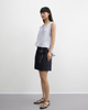 Slim, High-waisted Straight Casual Shorts