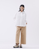 Khaki Wide-leg Casual Pants