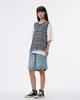 Hollowed-out Vacation-style Knitted Striped Waistcoat
