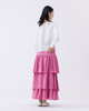 Ruffled Tiered Midi Skirt