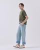 Ginny Straight Leg Cuffed Denim Pants