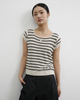 Contrasting Color Striped Pullover