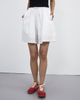 Lace-trimmed Patchwork Shorts