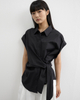 Waist-cinching Irregular Slimming Shirt
