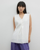 A Simple V-neck Blue Vest