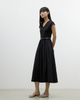 Mid-length V-neck Waist-cinching Short-sleeved Dress