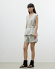 A Stylish, Waist-cinching Sleeveless Vest Shirt