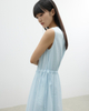 Fresh Sleeveless Lace-up Dress