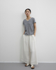 Korean-style Striped V-neck Short-sleeved T-shirt