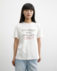 Korean Version Letter Round-neck T-shirt