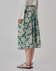 Flare Floral Midi Skirt