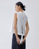 Frilled Collared Tank Top