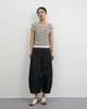 Contrasting Color Striped Pullover