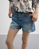 Distinctive Ripped Denim Shorts