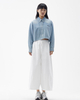 Embroidered Short Denim Shirt
