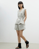A Stylish, Waist-cinching Sleeveless Vest Shirt