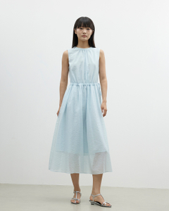 Fresh Sleeveless Lace-up Dress