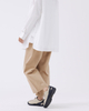 Khaki Wide-leg Casual Pants