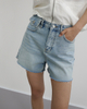 Fringed Denim Shorts