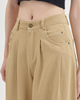 Washed Cotton Wide Leg Pants