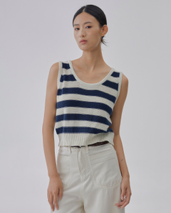 Esther Striped Round Neck Tank