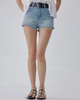 Colette Double Belt Denim Shorts