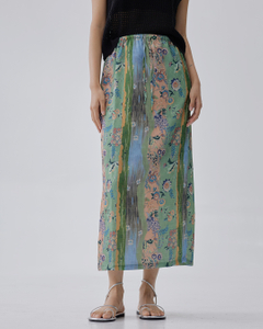 Verity Printed Column Skirt