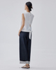 Frilled Collared Tank Top