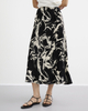Tie-dyed Stretched-waist Elegant Half Skirt