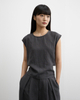 A Two-piece Set of French Linen Sleeveless Tank Tops And Wide-leg Pants