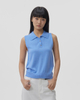 Polo Collar Sleeveless Vest