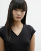 Mid-length V-neck Waist-cinching Short-sleeved Dress