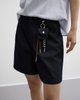Slim, High-waisted Straight Casual Shorts