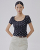 Beverly Floral U-Neck Top