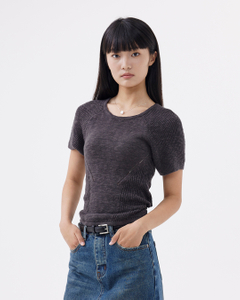 Knitted Round Neck Top