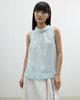 A Sleeveless Stand-up Collar Vest with A Design Sense