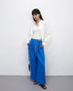 Imported Linen Slimming Drawstring Wide-leg Pants