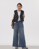A chic suit with a short waistcoat
