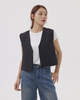 A chic suit with a short waistcoat