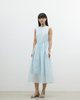 Fresh Sleeveless Lace-up Dress