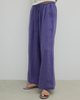 Textured Linen Breathable And Versatile Wide-leg Pants