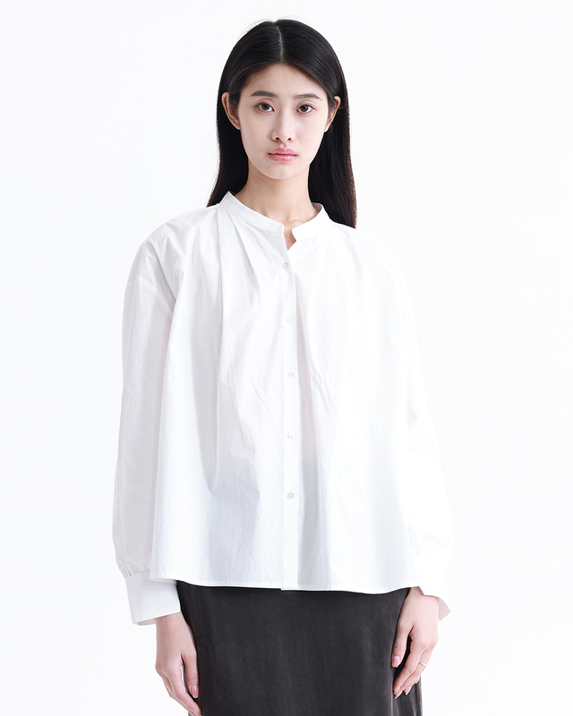 French Stand-up Collar Shirt
