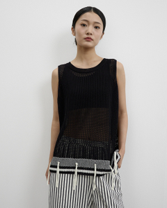 Tassel And Hollowed-out Design Vest