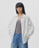 Two-piece Linen Blend Korean-style Embroidered Shirt Set