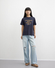 Korean Version Letter Round-neck T-shirt