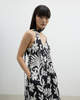 French Color-blocking Dress