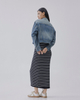  Waistband Knitted Vest Skirt